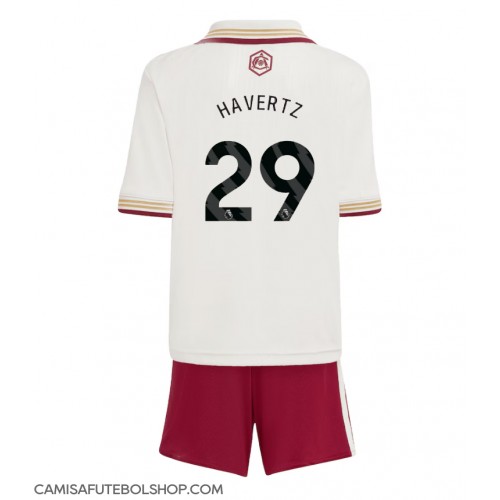 Camisa de time de futebol Arsenal Kai Havertz #29 Replicas 3º Equipamento Infantil 2025-26 Manga Curta (+ Calças curtas)